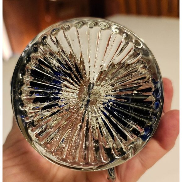 Handcrafted Murano Style Cobalt Mama and Baby Penguins - Picture 6 of 9